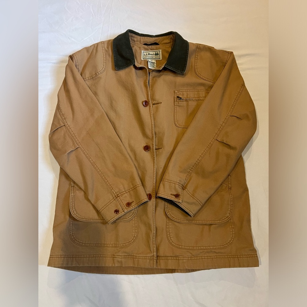 L.L. Bean Saddle Original Field Coat, Flannel Lined Jacket, Men’s XL, Very Nice!